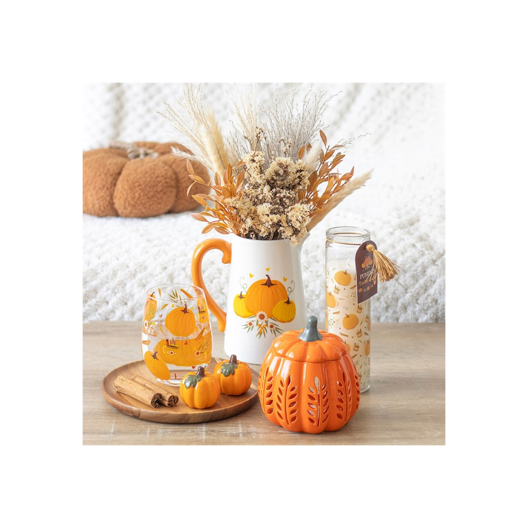 Pumpkin Print Tube Candle