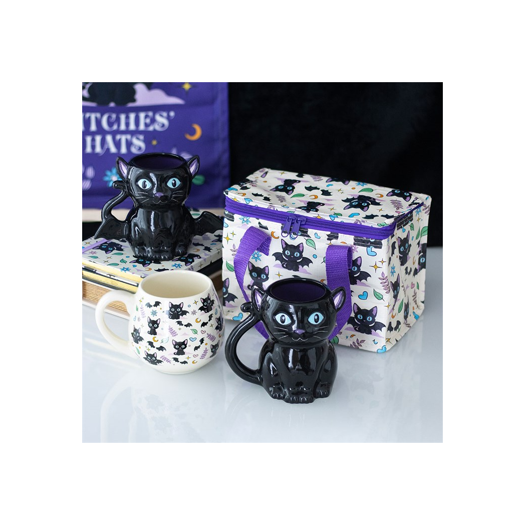 Cute and Creepy Bat Cat Mug