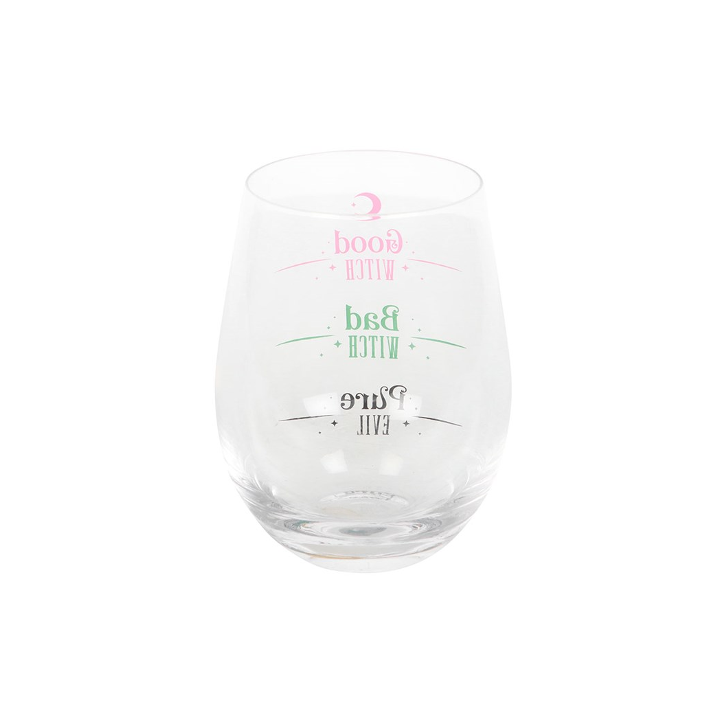 Good Witch, Bad Witch Stemless Glass