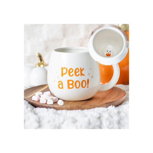 Peekaboo Ghost Rounded Mug