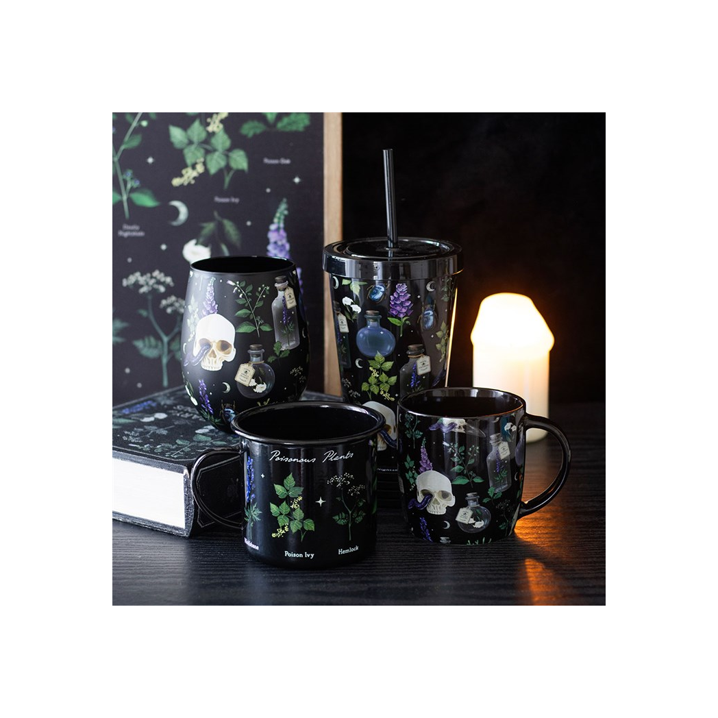 Venom & Vines Print Stemless Glass