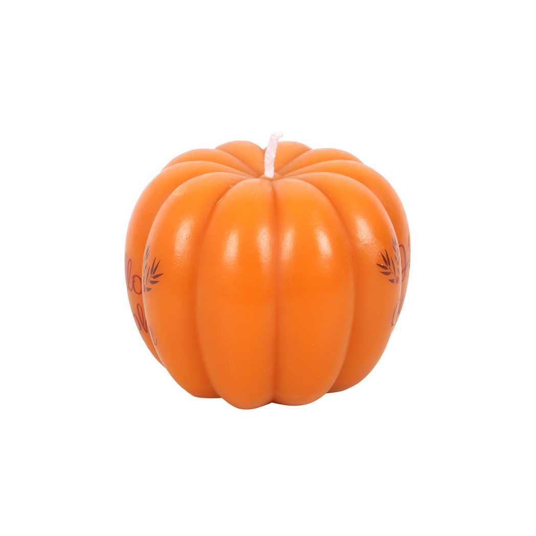 Hello Pumpkin Shaped Candle