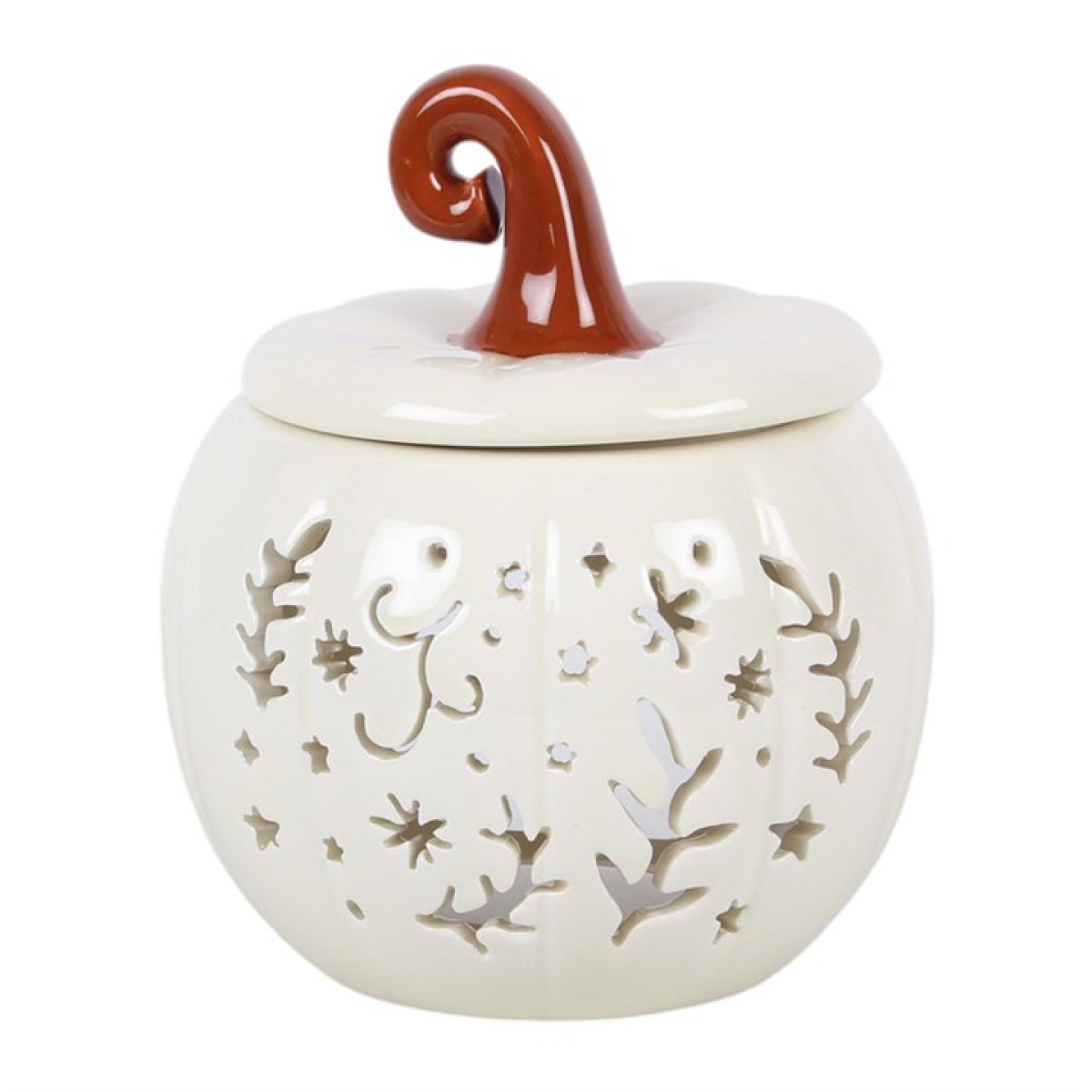 Cream Folk Pumpkin Oil Burner and Wax Warmer
