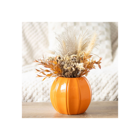 Orange Pumpkin Vase