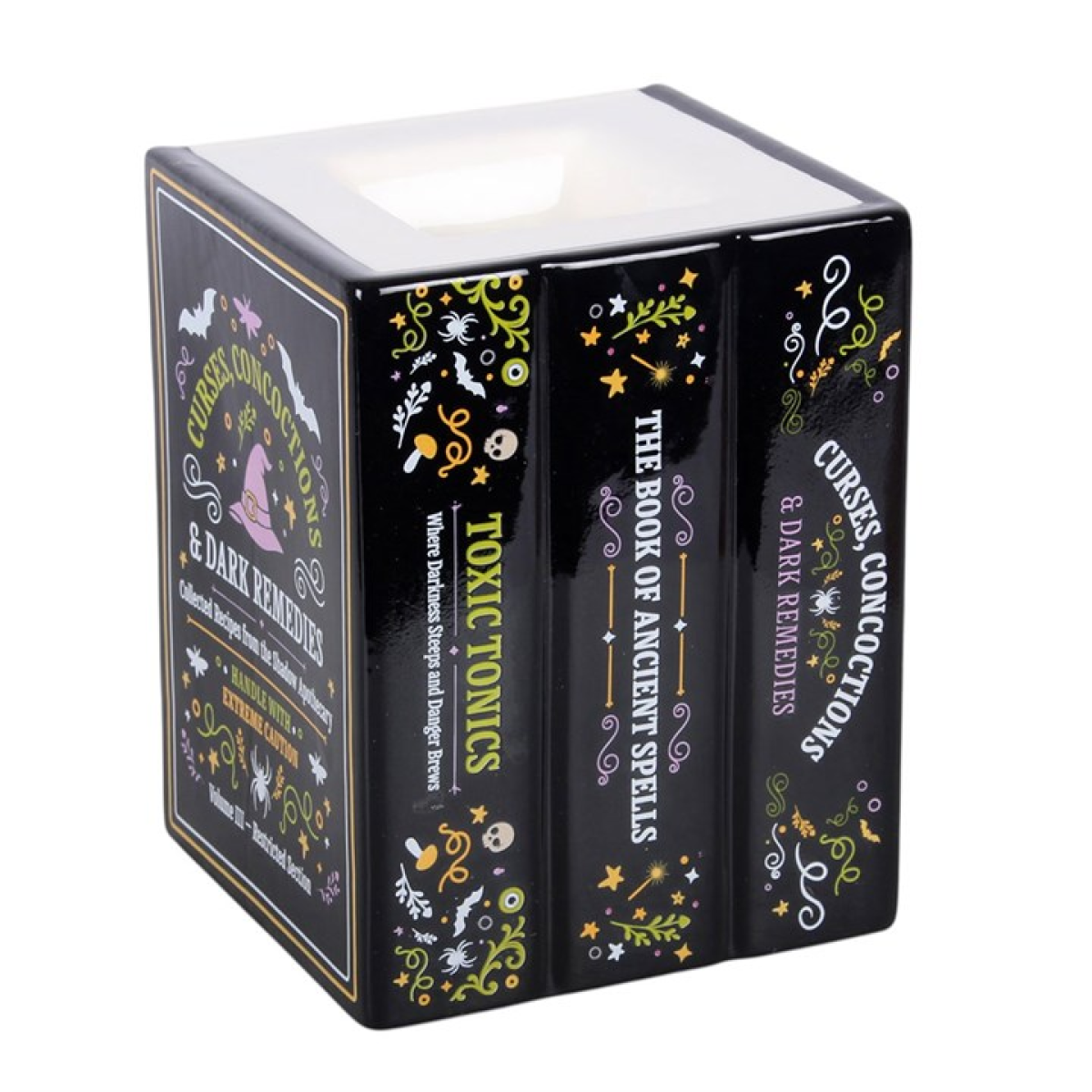 Witch's Apothecary Book Shaped Oil Burner and Wax Warmer