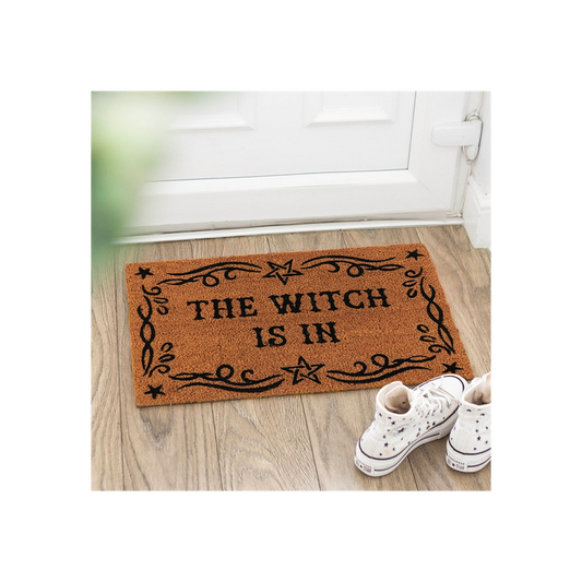 Natural The Witch Is In Doormat