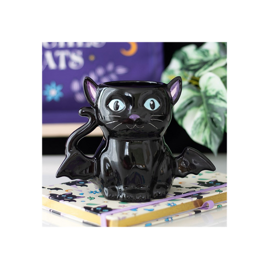 Cute and Creepy Bat Cat Mug