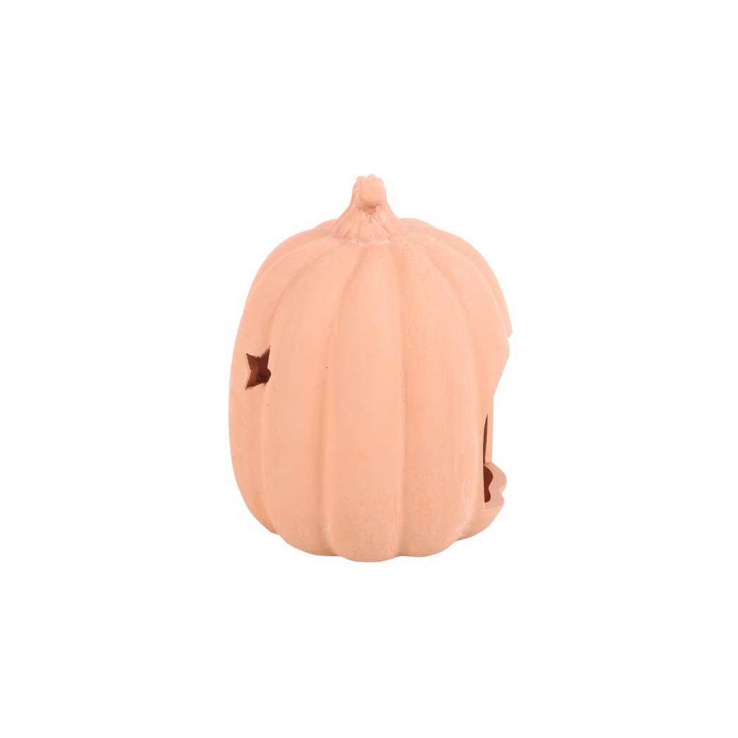 9cm Terracotta Pumpkin Tealight Holder