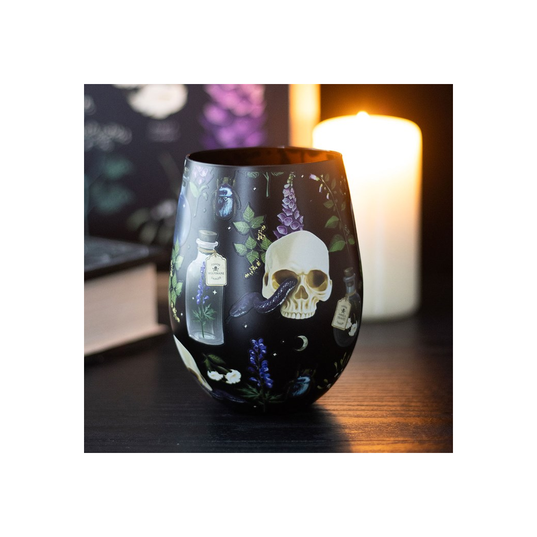 Venom & Vines Print Stemless Glass