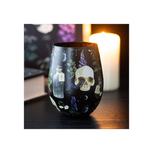 Venom & Vines Print Stemless Glass