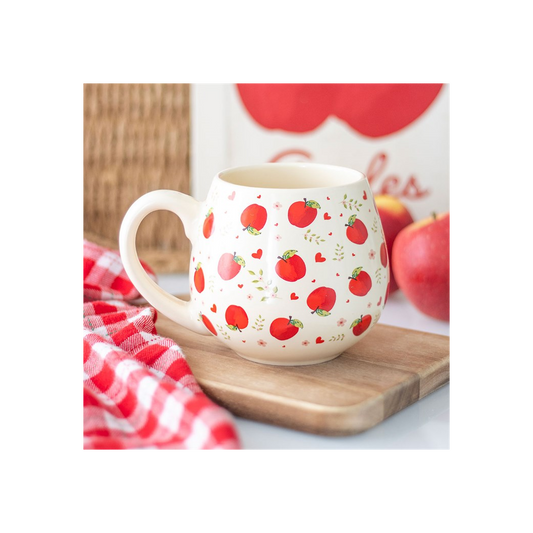 Apple Print Rounded Mug