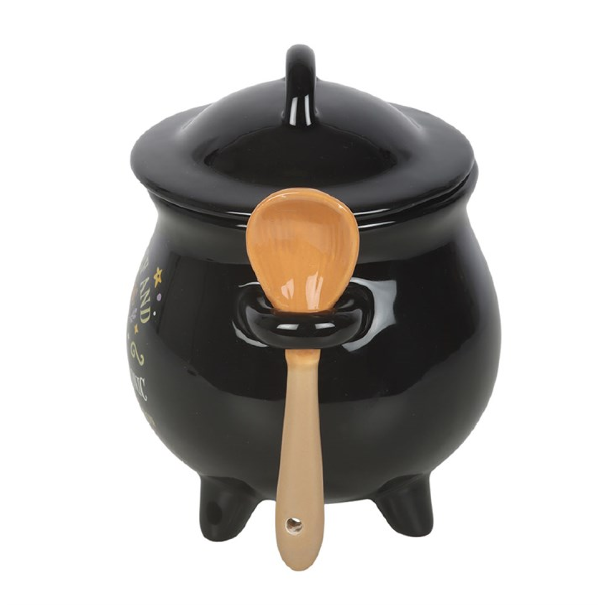 Mischief and Magic Cauldron Soup Bowl with Spoon