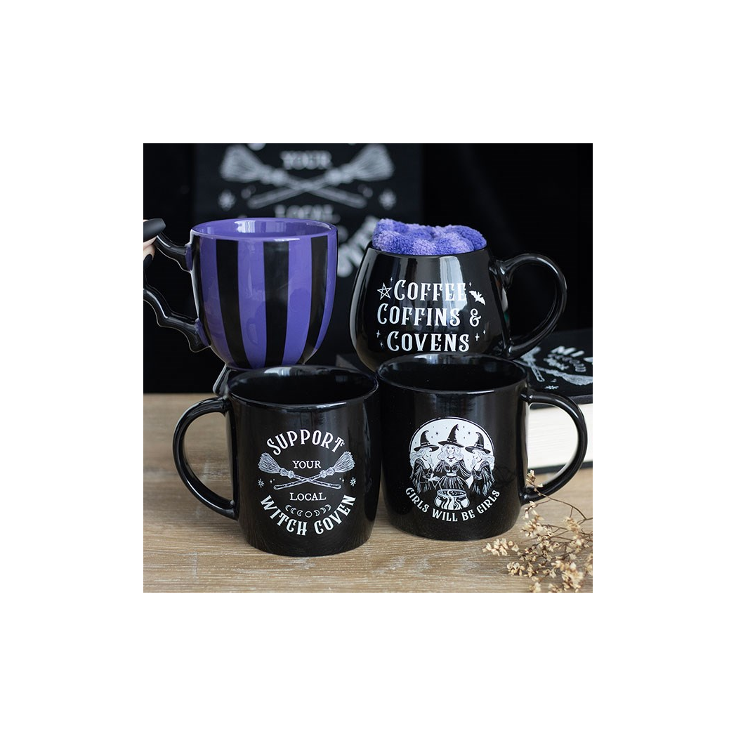 Coffee, Coffins & Covens Mug and Socks Set