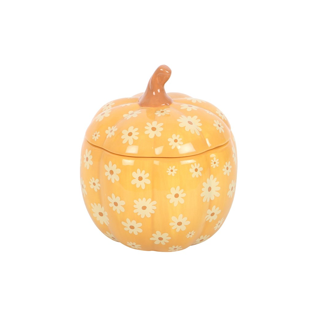 Groovy Floral Pumpkin Oil Burner