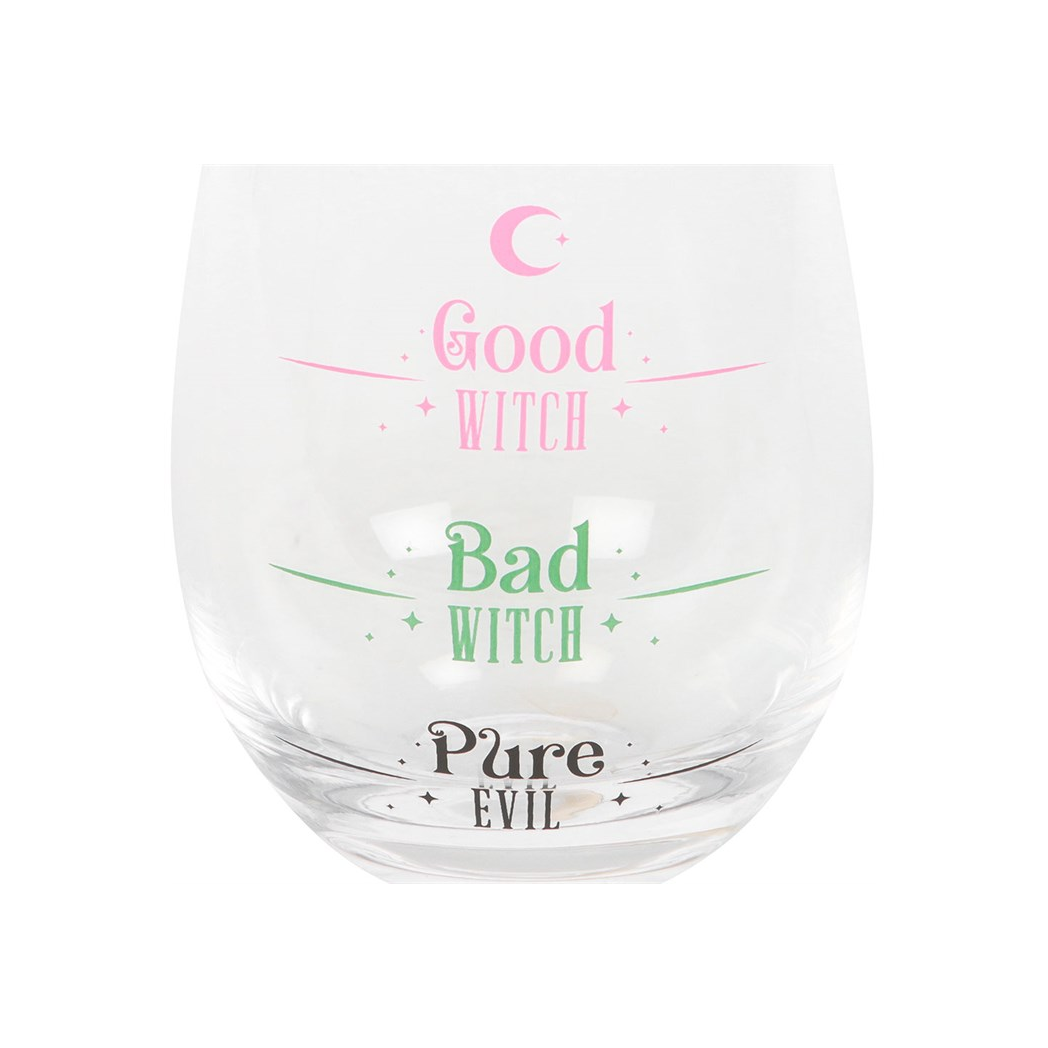 Good Witch, Bad Witch Stemless Glass