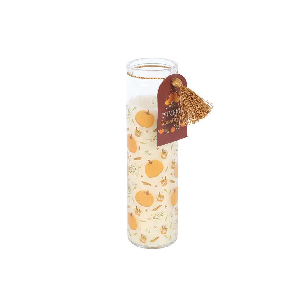 Pumpkin Print Tube Candle