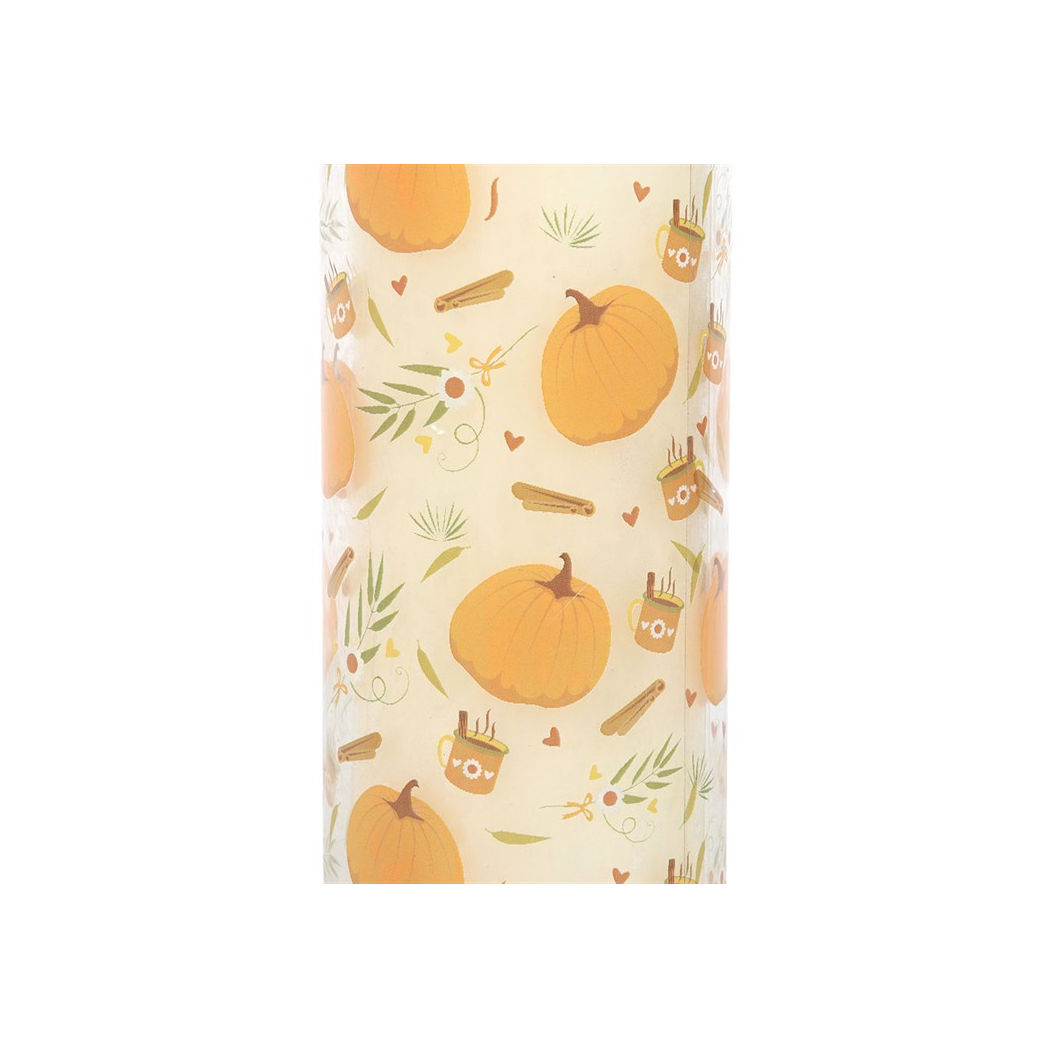 Pumpkin Print Tube Candle