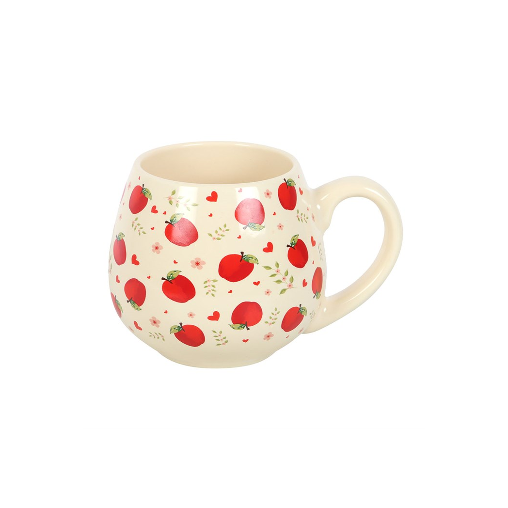 Apple Print Rounded Mug