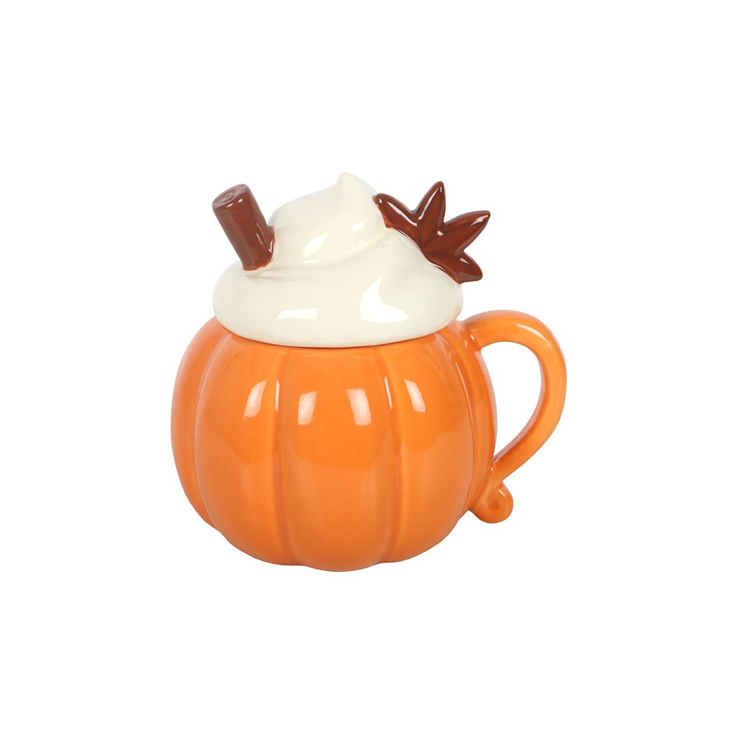 Pumpkin Cream Lidded Oil Burner and Wax Warmer