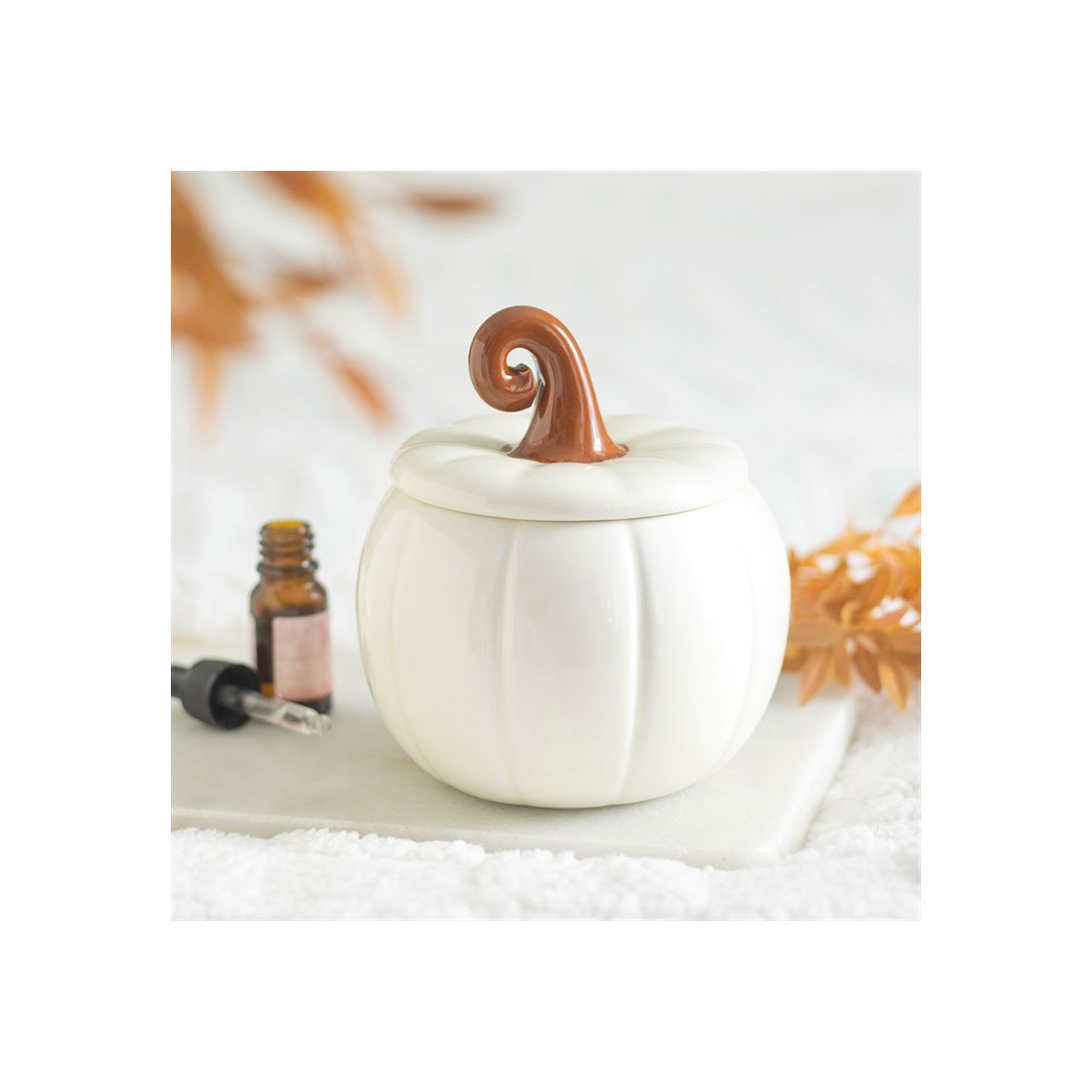 White Curly Pumpkin Oil Burner