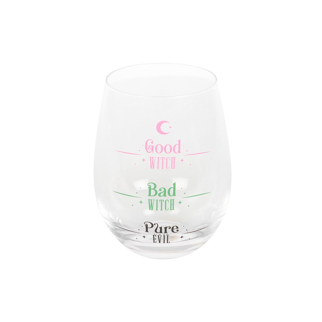 Good Witch, Bad Witch Stemless Glass