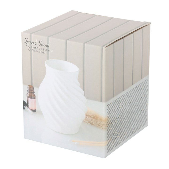 Spiral Swirl Oil Burner and Wax Warmer