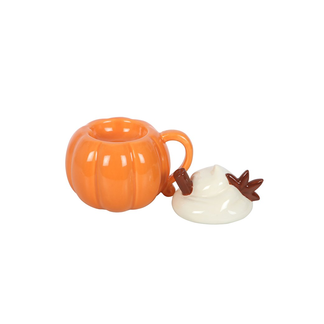 Pumpkin Cream Lidded Oil Burner and Wax Warmer