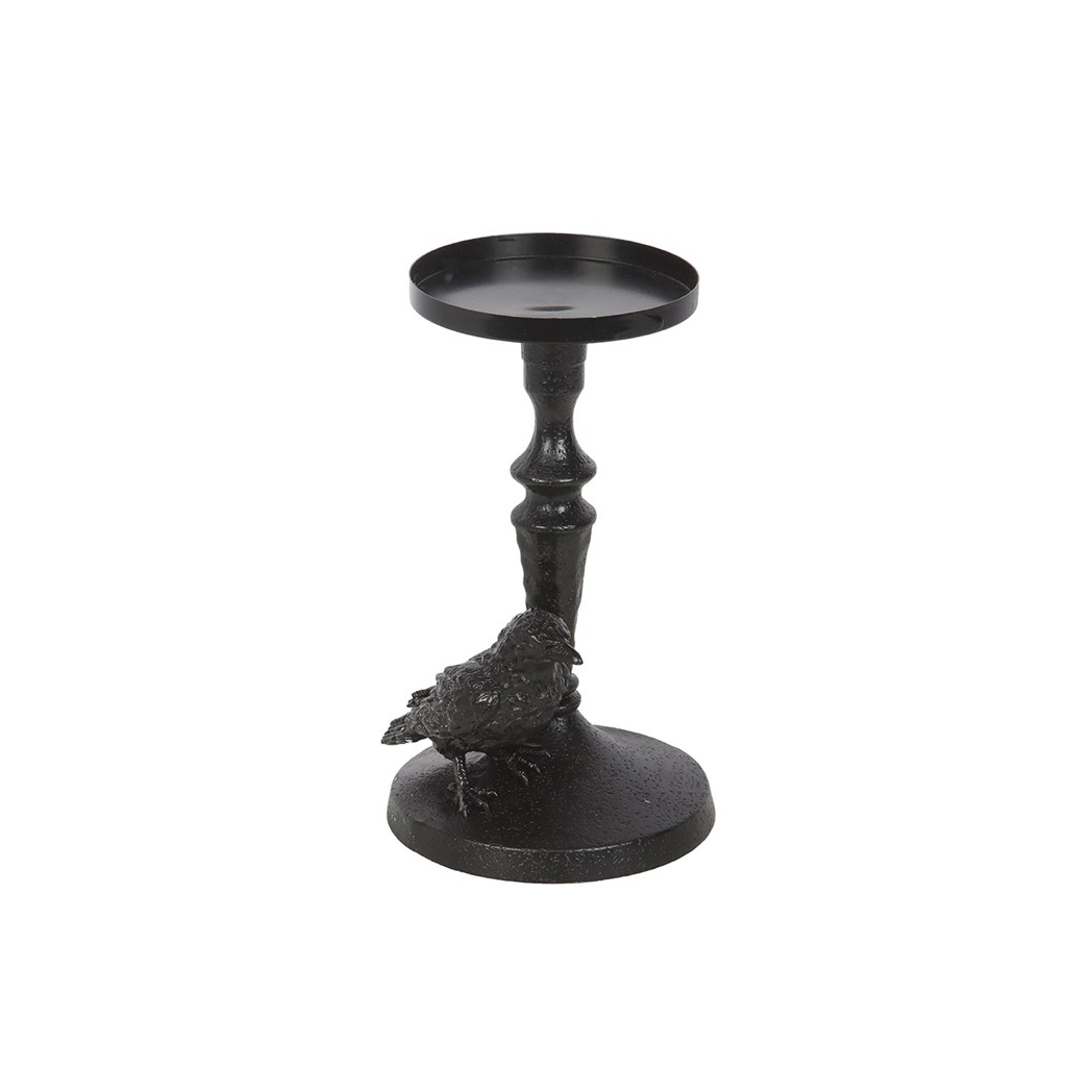 Mystic Raven Pillar Candle Holder