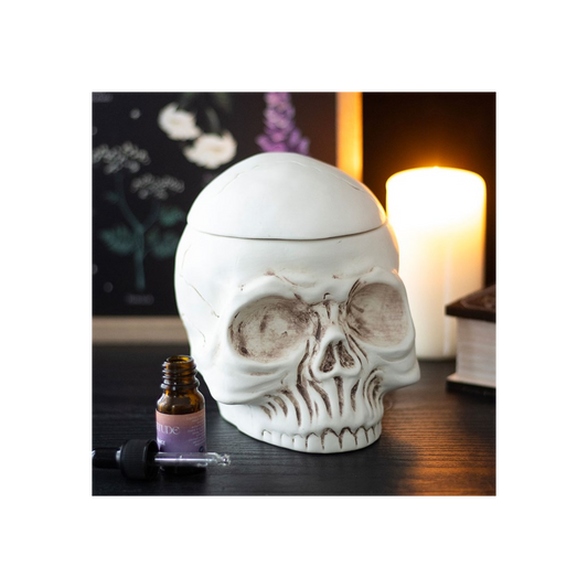 Weathered Skull Oil Burner and Wax Warmer