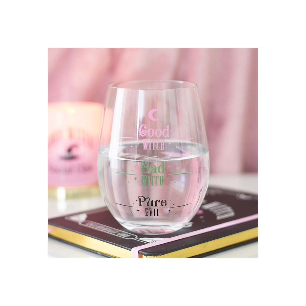 Good Witch, Bad Witch Stemless Glass