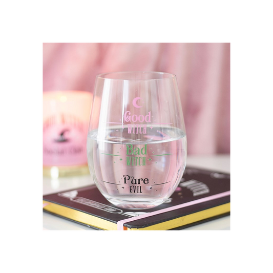 Good Witch, Bad Witch Stemless Glass