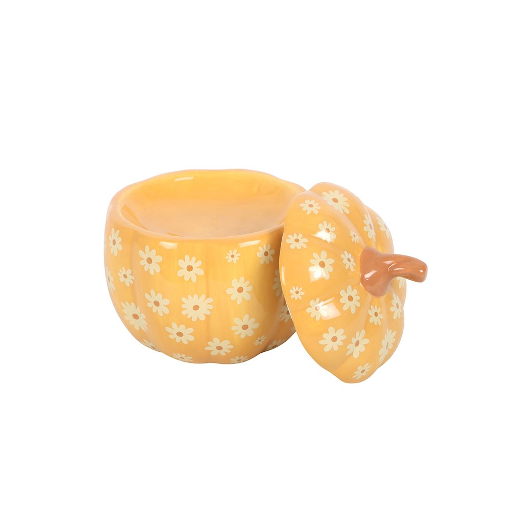 Groovy Floral Pumpkin Oil Burner