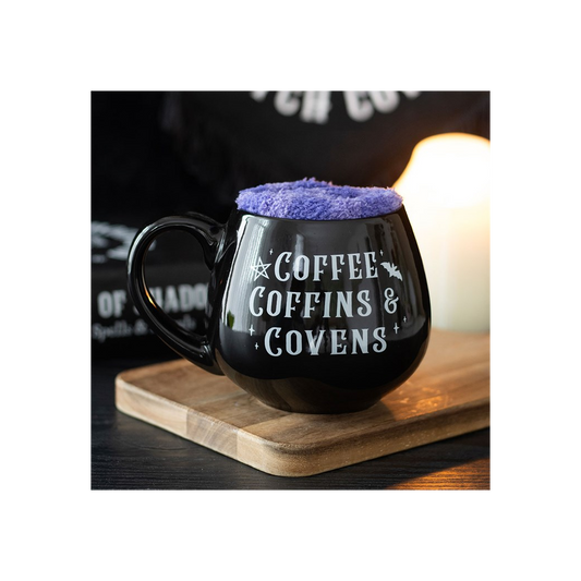 Coffee, Coffins & Covens Mug and Socks Set