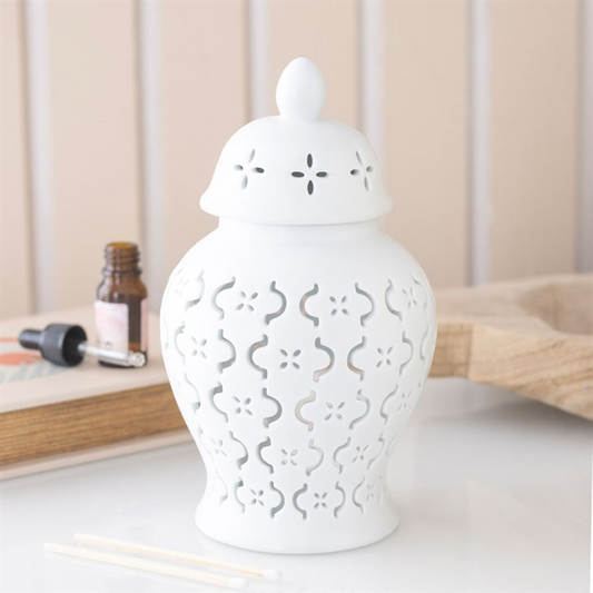 Moroccan Lantern Cut Out Oil Burner and Wax Warmer