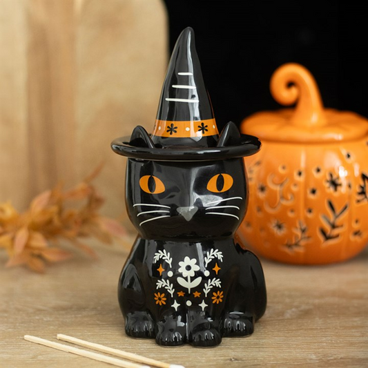 Frightful Folk Black Cat Oil Burner